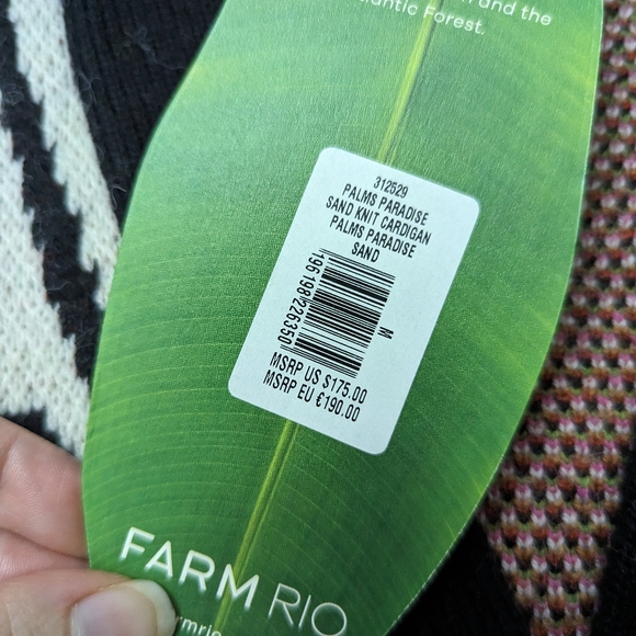 COPY - Farm Rio Sand Palms Paradise Cardigan - Picture 5 of 7